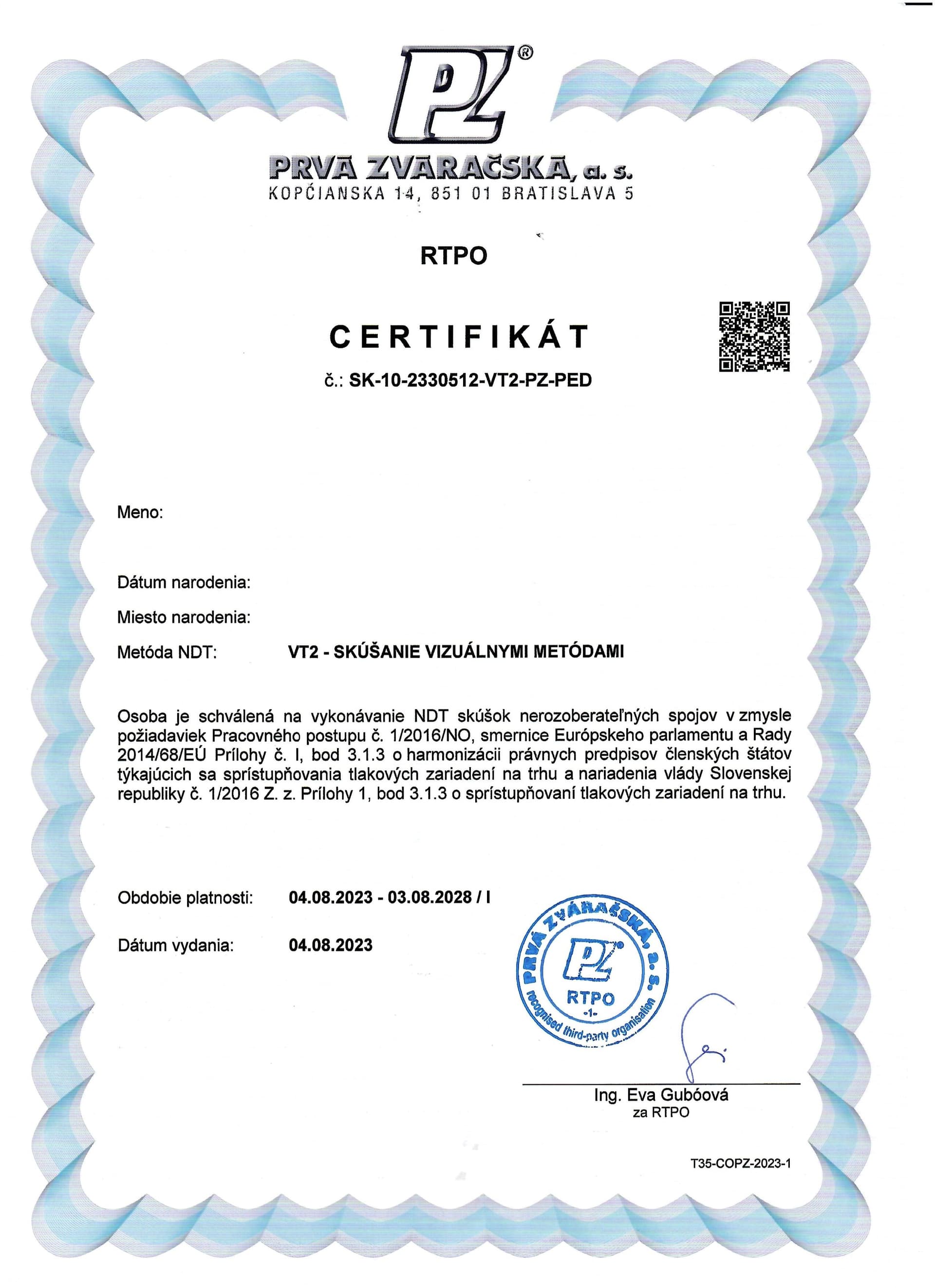 ISO 9001 Certificate