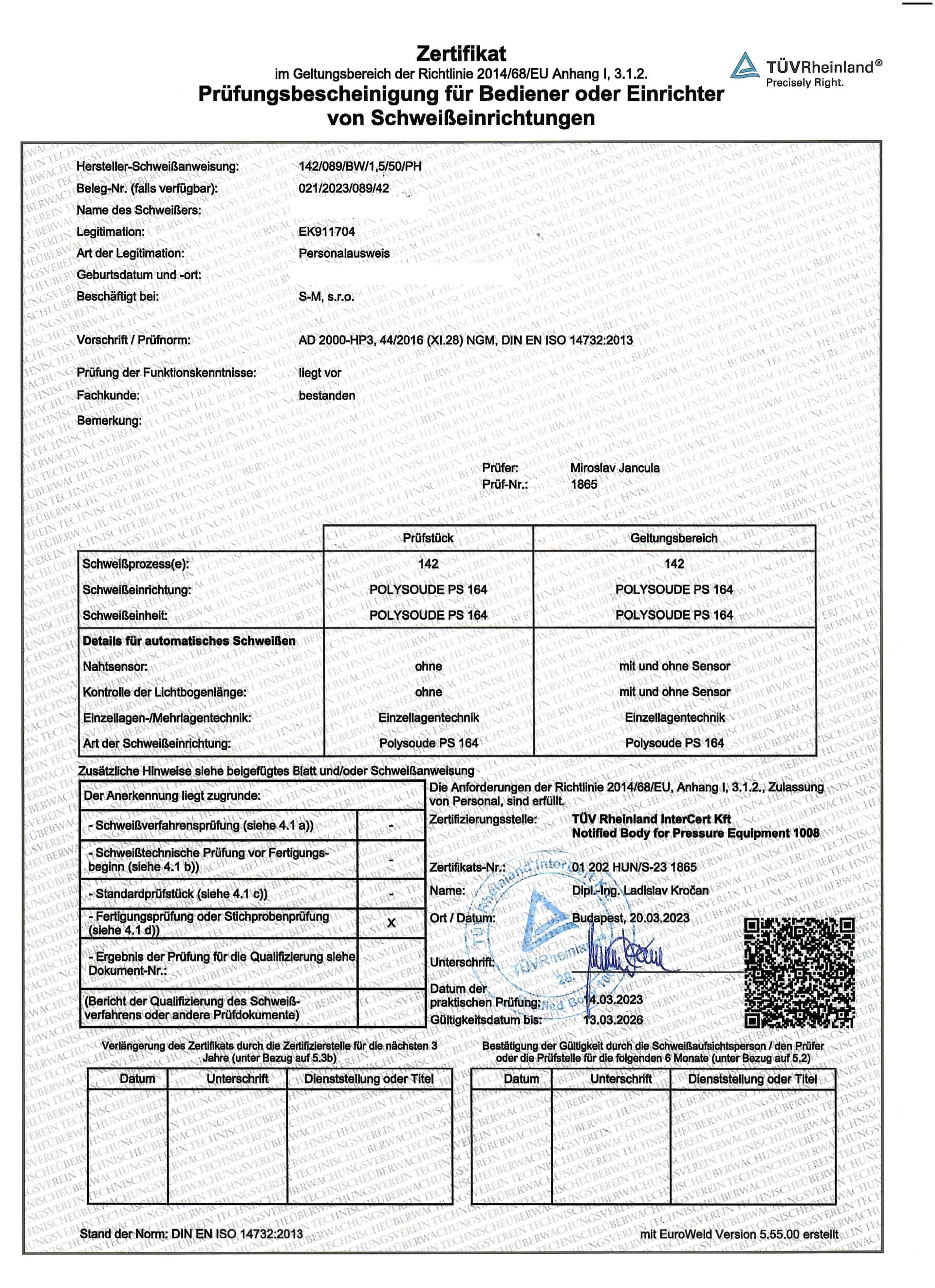 ISO 9001 Certificate